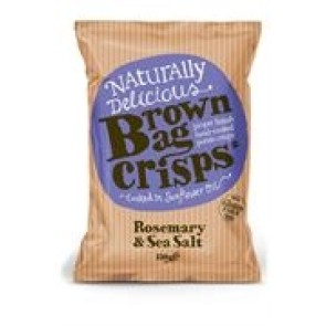 Brown Bag Crisps Rosemary & Sea Salt  40g